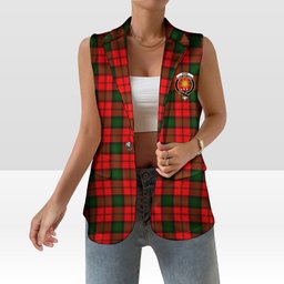 ScotsTee Shop Scottish Kerr Modern Women's Tartan Sleeveless Blazer Suit Vest