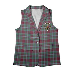 ScotsTee Shop Scottish Spens Women's Tartan Sleeveless Blazer Suit Vest