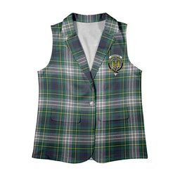 ScotsTee Shop Scottish Johnstone Dress Modern Women's Tartan Sleeveless Blazer Suit Vest