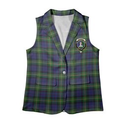 ScotsTee Shop Scottish Paterson Dalgleish Version Women's Tartan Sleeveless Blazer Suit Vest