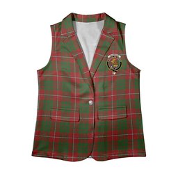 ScotsTee Shop Scottish MacGregor of Balquidder Women's Tartan Sleeveless Blazer Suit Vest