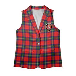 ScotsTee Shop Scottish Ruthven Modern Women's Tartan Sleeveless Blazer Suit Vest
