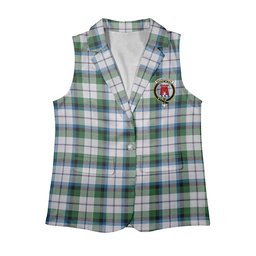 ScotsTee Shop Scottish MacNaughton Dress Ancient Women's Tartan Sleeveless Blazer Suit Vest