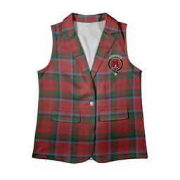 ScotsTee Shop Scottish MacCracken Women's Tartan Sleeveless Blazer Suit Vest