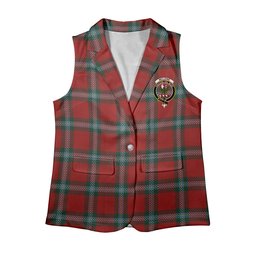 ScotsTee Shop Scottish McLaine of Loch Buie Women's Tartan Sleeveless Blazer Suit Vest