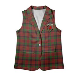ScotsTee Shop Scottish MacNicol Women's Tartan Sleeveless Blazer Suit Vest