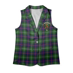 ScotsTee Shop Scottish Sutherland Modern Women's Tartan Sleeveless Blazer Suit Vest