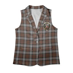 ScotsTee Shop Scottish McRae Hunting Weathered Women's Tartan Sleeveless Blazer Suit Vest