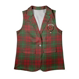 ScotsTee Shop Scottish McAuley Women's Tartan Sleeveless Blazer Suit Vest