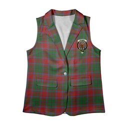 ScotsTee Shop Scottish McPhail Blue Bands Women's Tartan Sleeveless Blazer Suit Vest