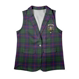 ScotsTee Shop Scottish Urquhart Women's Tartan Sleeveless Blazer Suit Vest