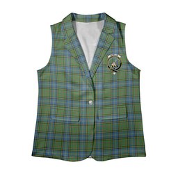ScotsTee Shop Scottish McMillan Hunting Ancient Women's Tartan Sleeveless Blazer Suit Vest
