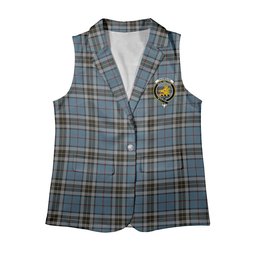 ScotsTee Shop Scottish Thomson Women's Tartan Sleeveless Blazer Suit Vest