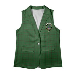 ScotsTee Shop Scottish Mar Tribe Women's Tartan Sleeveless Blazer Suit Vest