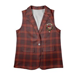 ScotsTee Shop Scottish McDonald of Ardnamurchan Women's Tartan Sleeveless Blazer Suit Vest