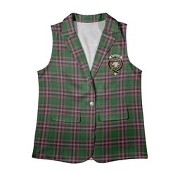 ScotsTee Shop Scottish McFarland Hunting Women's Tartan Sleeveless Blazer Suit Vest