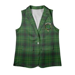 ScotsTee Shop Scottish McArthur Highland Women's Tartan Sleeveless Blazer Suit Vest