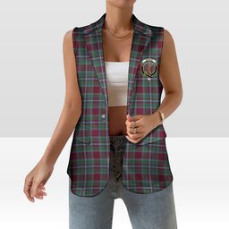 ScotsTee Shop Scottish Spence Women's Tartan Sleeveless Blazer Suit Vest