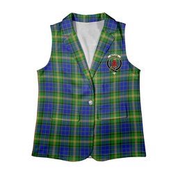 ScotsTee Shop Scottish Maitland SC Women's Tartan Sleeveless Blazer Suit Vest