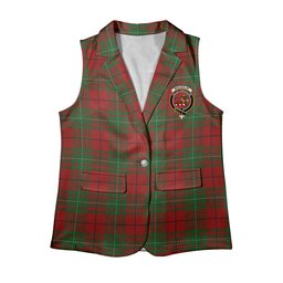 ScotsTee Shop Scottish MacAulay Women's Tartan Sleeveless Blazer Suit Vest
