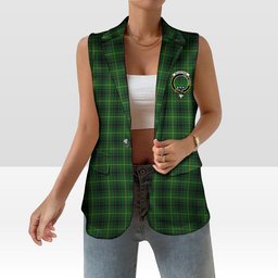 ScotsTee Shop Scottish McArthur Women's Tartan Sleeveless Blazer Suit Vest