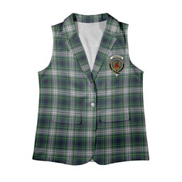 ScotsTee Shop Scottish Johnston Dress Modern Women's Tartan Sleeveless Blazer Suit Vest