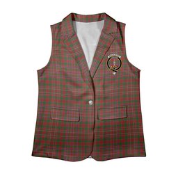 ScotsTee Shop Scottish MacAlister Modern Women's Tartan Sleeveless Blazer Suit Vest