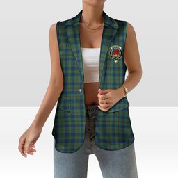 ScotsTee Shop Scottish Moncreiffe of Atholl Modern Women's Tartan Sleeveless Blazer Suit Vest