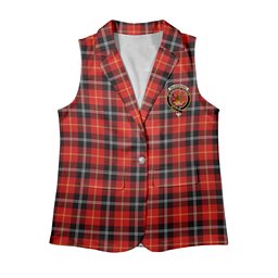 ScotsTee Shop Scottish Marjoribanks SC Women's Tartan Sleeveless Blazer Suit Vest