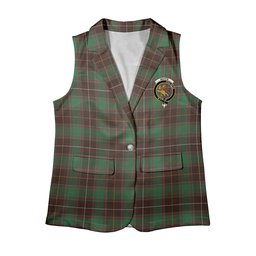 ScotsTee Shop Scottish MacFie Hunting Modern Women's Tartan Sleeveless Blazer Suit Vest