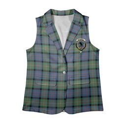 ScotsTee Shop Scottish McDonell Of Glengarry Ancient Women's Tartan Sleeveless Blazer Suit Vest
