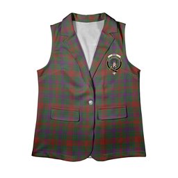 ScotsTee Shop Scottish Ross Wilsons_ Women's Tartan Sleeveless Blazer Suit Vest