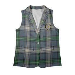 ScotsTee Shop Scottish McDowell Women's Tartan Sleeveless Blazer Suit Vest