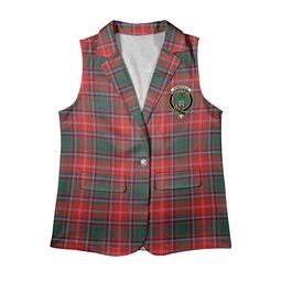 ScotsTee Shop Scottish Somerville Modern Women's Tartan Sleeveless Blazer Suit Vest