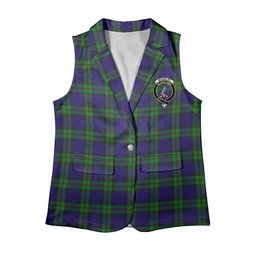 ScotsTee Shop Scottish McKinlay Modern Women's Tartan Sleeveless Blazer Suit Vest
