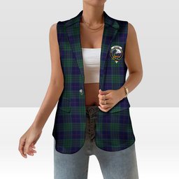 ScotsTee Shop Scottish Hutton Women's Tartan Sleeveless Blazer Suit Vest
