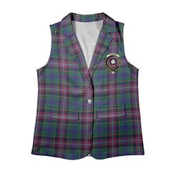 ScotsTee Shop Scottish Pitcairn Hunting Modern Women's Tartan Sleeveless Blazer Suit Vest