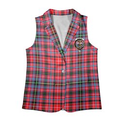 ScotsTee Shop Scottish Straiton Women's Tartan Sleeveless Blazer Suit Vest
