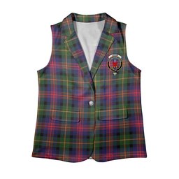 ScotsTee Shop Scottish Logan Modern Women's Tartan Sleeveless Blazer Suit Vest