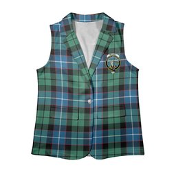 ScotsTee Shop Scottish Mitchell Ancient Women's Tartan Sleeveless Blazer Suit Vest