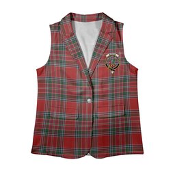 ScotsTee Shop Scottish McBean Women's Tartan Sleeveless Blazer Suit Vest