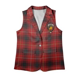 ScotsTee Shop Scottish MacIver Modern Women's Tartan Sleeveless Blazer Suit Vest