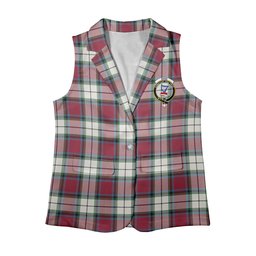 ScotsTee Shop Scottish Rose Dress Modern Women's Tartan Sleeveless Blazer Suit Vest