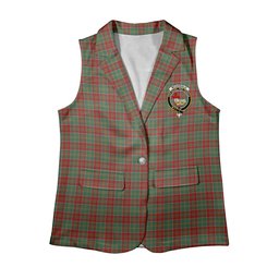 ScotsTee Shop Scottish McDonald of Kingsburgh Women's Tartan Sleeveless Blazer Suit Vest