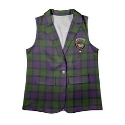 ScotsTee Shop Scottish MacDonald Women's Tartan Sleeveless Blazer Suit Vest