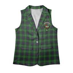 ScotsTee Shop Scottish MacDonald of The Isles Women's Tartan Sleeveless Blazer Suit Vest