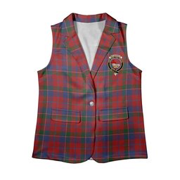 ScotsTee Shop Scottish MacDonald of Glenaladale Women's Tartan Sleeveless Blazer Suit Vest
