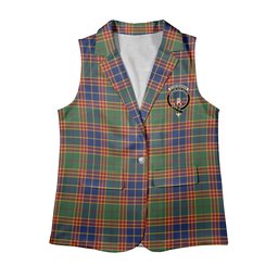 ScotsTee Shop Scottish Stephenson Old Modern Women's Tartan Sleeveless Blazer Suit Vest