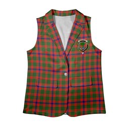 ScotsTee Shop Scottish Kinninmont Women's Tartan Sleeveless Blazer Suit Vest