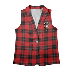 ScotsTee Shop Scottish Ramsay of Dalhousie (Ramsay Red) Modern Women's Tartan Sleeveless Blazer Suit Vest